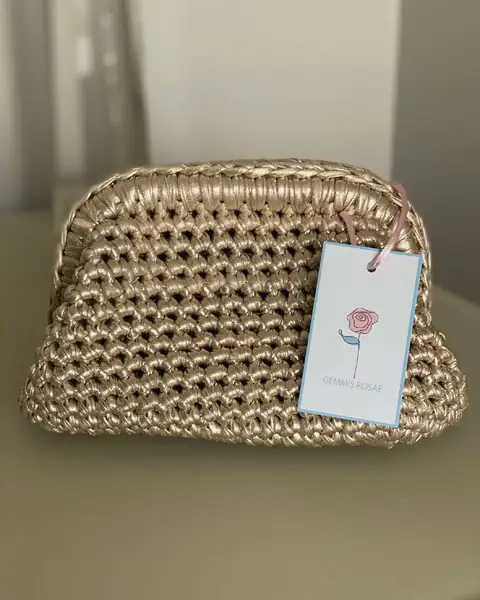 Pezzi unici Mini clutch oro